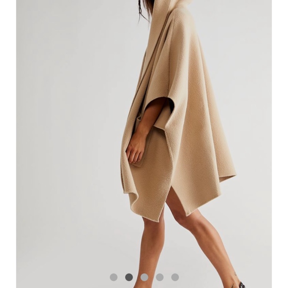 All I Need Cozy Hooded Kimono- sand colored- one size